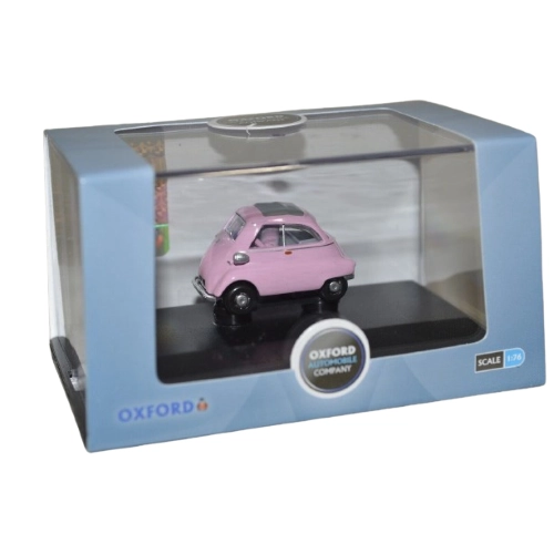 BMW ISETTA PINK 1:76 Oxford Auto Stradali Modellino