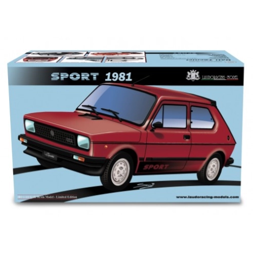 FIAT 127 SPORT 70HP METALLIC RED 1981 1:18 Laudo Racing Auto Stradali Modellino