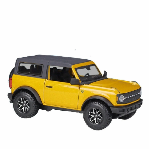 FORD BRONCO BADLANDS 2021 YELLOW 1:24 Maisto Auto Stradali Modellino