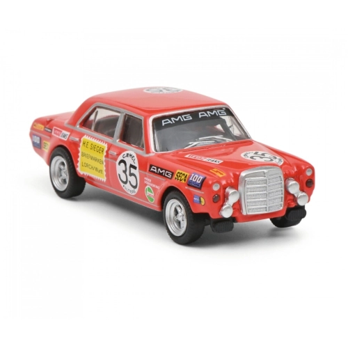 MERCEDES 300 SEL 6.8 AMG N.35 24h SPA 1971 1:87 Schuco Auto Competizione Modellino