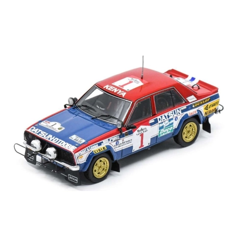 DATSUN 160J N.1 WINNER SAFARI RALLY 1980 S.METHA-M.DOUGHTY 1:43 Spark Model Auto Rally Modellino