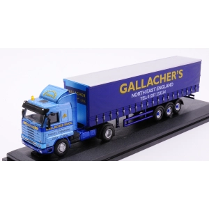 BILICO SCANIA 113 40ft CURTAINSIDE GALLACHER'S 1:76 Oxford Camion Modellino
