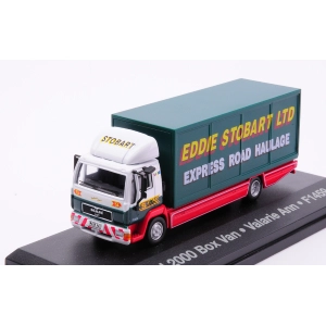 MAN L2000 BOX VAN EDDIE STOBART 1:76 Oxford Camion Modellino