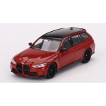 BMW M3 TOURING (G81) COMPETITION TORONTO 2023 RED METALLIC 1:64 Mini GT Auto Stradali Modellino