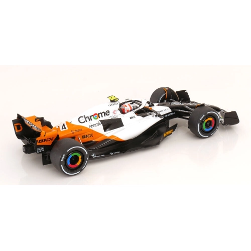 MCLAREN F1 MCL60 N.4 9th MONACO GP 2023 LANDO NORRIS 1:18 Solido Formula 1 Modellino