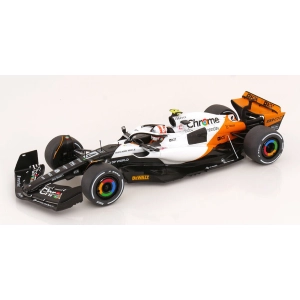 MCLAREN F1 MCL60 N.4 9th MONACO GP 2023 LANDO NORRIS 1:18 Solido Formula 1 Modellino