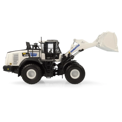 PALA GOMMATA KOMATSU WA475-10 WHITE VERSION 1:50 Universal Hobbies Mezzi Industriali Modellino
