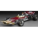 LOTUS 49C N.28 BRITAIN GP 1970 EMERSON FITTIPALDI 1:18 Quartzo Formula 1 Modellino