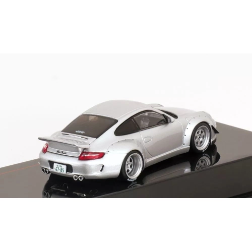 PORSCHE RWB 997 2008 SILVER 1:43 Ixo Model Auto Stradali Modellino