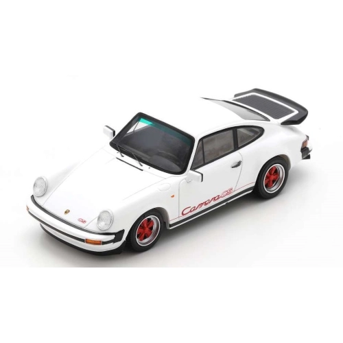 PORSCHE 911 3.2 CARRERA CS COUPE 1989 WHITE 1:43 Schuco Auto Stradali Modellino