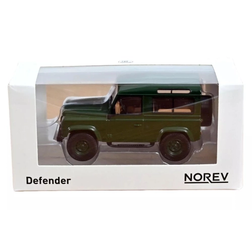 LAND ROVER DEFENDER 1995 DARK GREEN JET CAR 1:43 Norev Auto Stradali Modellino