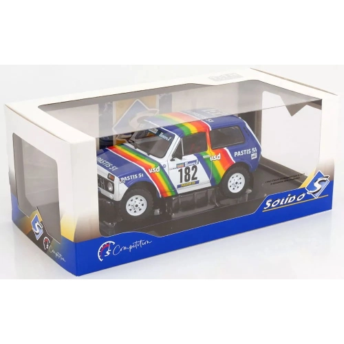 LADA NIVA N.182 RALLY PARIS-DAKAR 1984 J.P JABOUILLE-M.SARDOU 1:18 Solido Auto Competizione Modellino
