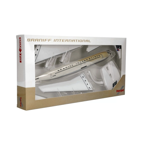 BOEING 707-320 SOLID BEIGE 1:144 Herpa Aerei Modellino
