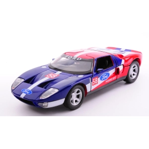 FORD GT CONCEPT BLUE/RED/WHITE 1:24 MotorMax Auto Competizione Modellino