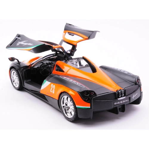 PAGANI HUAYRA BLACK/ORANGE 1:24 MotorMax Auto Stradali Modellino