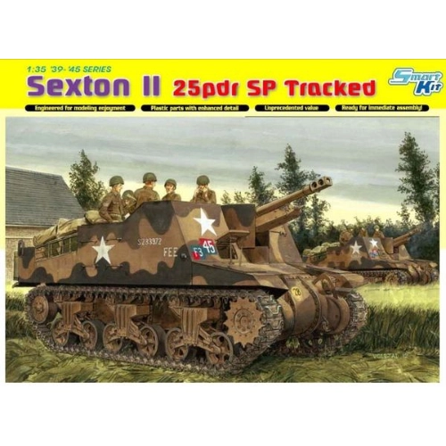 SEXTON II 25pdr SP TRACKED KIT 1:35 Dragon Kit Mezzi Militari Modellino