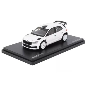 SKODA FABIA IV RS RALLY 2 BASE 2022 WHITE 607E 1:43 Abrex Auto Rally Modellino