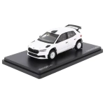 SKODA FABIA IV RS RALLY 2 BASE 2022 WHITE 607E2G 1:43 Abrex Auto Rally Modellino