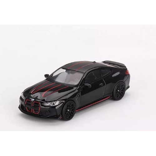 BMW M4 CSL BLACK SAPPHIRE 2023 1:64 Mini GT Auto Stradali Modellino