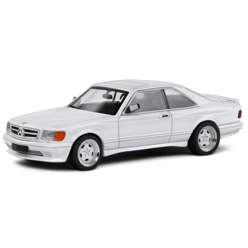 MERCEDES S-CLASS 560SEC AMG (C126) WIDE BODY 1990 WHITE 1:43 Solido Auto Stradali Modellino