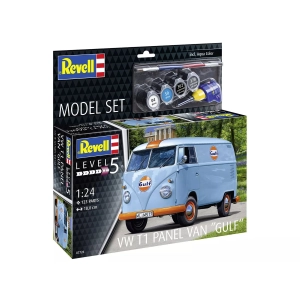 MODEL SET VW T1 PANEL VAN "GULF" KIT 1:24 Revell Kit Auto Modellino