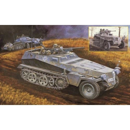 Sd.Kfz.250 Ausf.A SCHUETZENPANZERWAGEN (2 IN 1) KIT 1:35 Dragon Kit Mezzi Militari Modellino