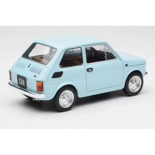 FIAT 126 1972 LIGHT BLUE 1:18 ModelCarGroup Auto Stradali Modellino