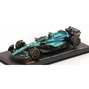 ASTON MARTIN AMR 23 N.14 FERNANDO ALONSO 2023 SIGNATURE 1:43 Burago Formula 1 Modellino