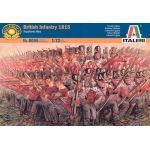 BRITISH INFANTRY 1815 NAPOLEONIC WARS KIT 1:72 Italeri Kit Figure Militari Modellino