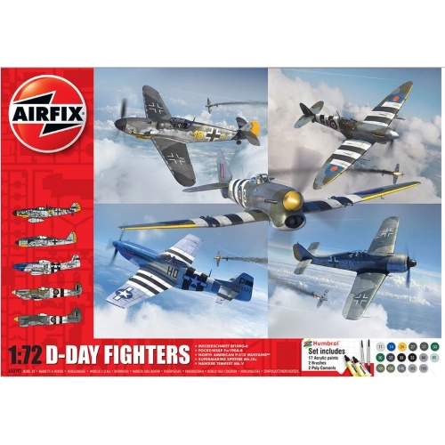 D-DAY FIGHTERS GIFT SET KIT 1:72 Airfix Kit Aerei Modellino