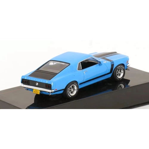 FORD MUSTANG BOSS 302 1970 BLUE 1:43 Ixo Model Auto Stradali Modellino