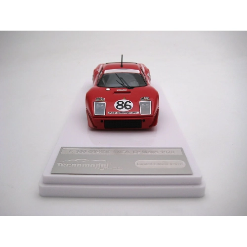 FERRARI 365 GT4 B IMSA N.86 LE MANS 1978 MIGAULT-GUITTENY 1:43 Tecnomodel Auto Competizione Modellino