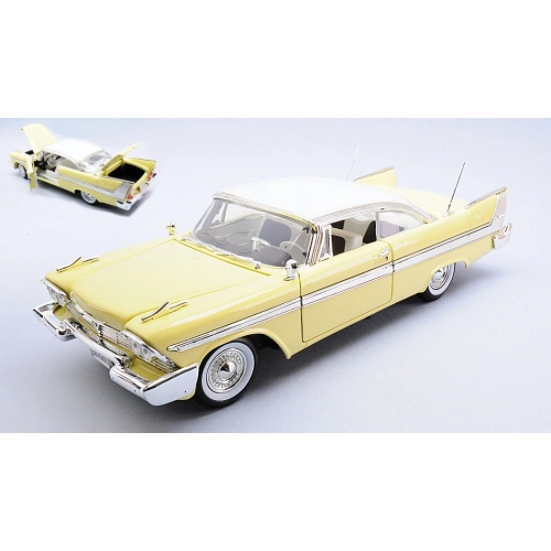 PLYMOUTH FURY 1958 SAND YELLOW 1:18 MotorMax Auto Stradali Modellino