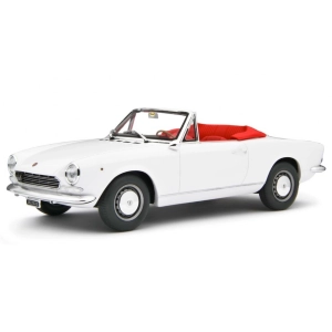 FIAT 124 SPORT SPIDER AS (1438 CC.) 1968 WHITE 1:18 Laudo Racing Auto Stradali Modellino