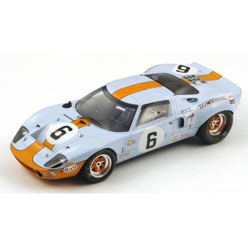 FORDM GT 40 N.6 WINNER 24H LE MANS 1969 J.ICKX-J.OLIVER 1:18 Spark Model Auto Competizione Modellino
