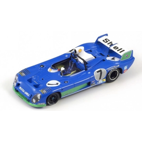 MATRA SIMCA MS 670 N.7 WINNER 24H LE MANS 1974 PESCAROLO-LARROUSSE 1:18 Spark Model Auto Competizione Modellino