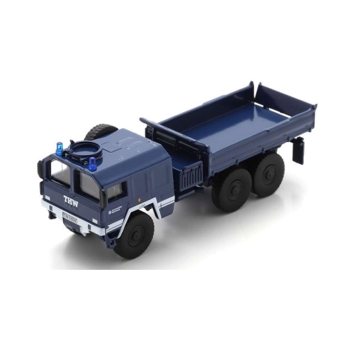 MAN KAT1 3 AXLE DUMPER THW BLUE 1:87 Schuco Camion Modellino