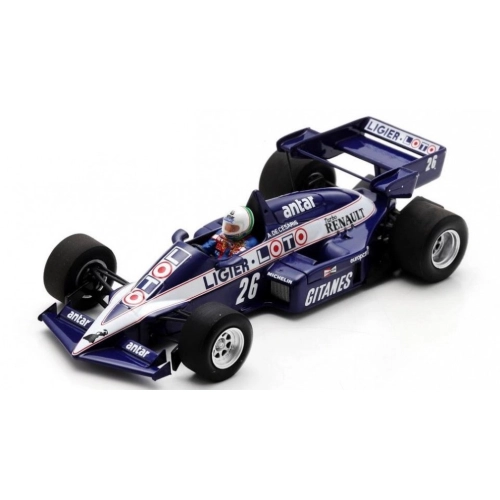 LIGIER JS23 N.26 5tH SOUTH AFRICAN GP 1984 ANDREA DE CESARIS 1:43 Spark Model Formula 1 Modellino