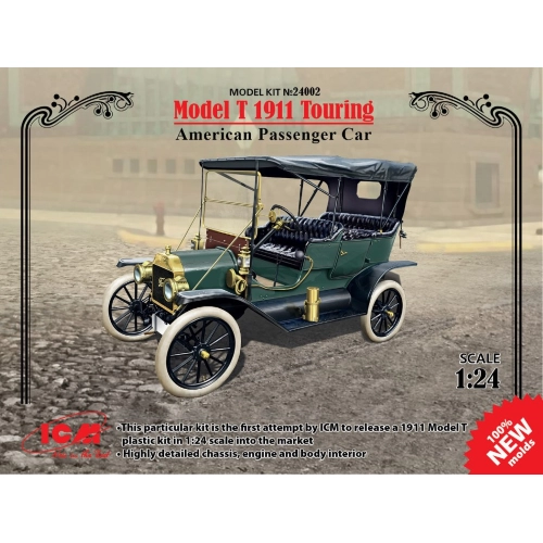 MODEL T 1911 TOURING AMERICAN KIT 1:24 ICM Kit Auto Modellino