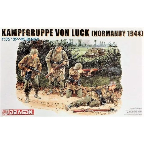KAMPFGRUPPE VON LUCH NORMANDY 1944 KIT 1:35 Dragon Kit Figure Militari Modellino