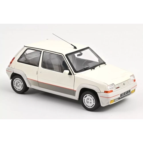 RENAULT SUPERCINQ GT TURBO PH I 1985 PEARL WHITE 1:18 Norev Auto Stradali Modellino