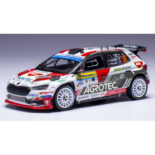 SKODA FABIA RALLY2 N.18 BARUM RALLY 2023 KOPECKY-HLOUSEK 1:43 Ixo Model Auto Rally Modellino
