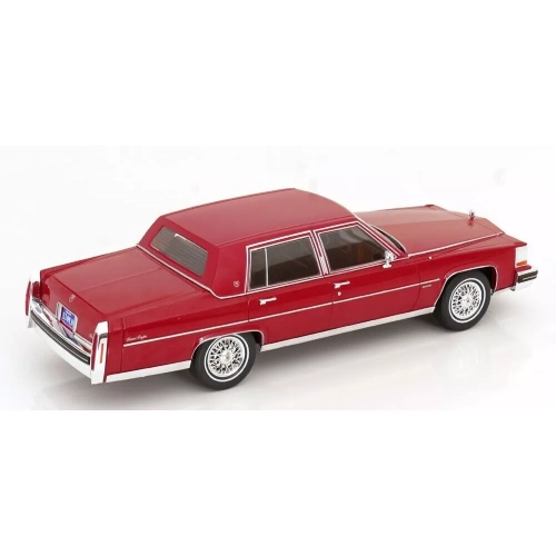 CADILLAC FLEETWOOD BROUGHAM 1982 DARK RED 1:18 ModelCarGroup Auto Stradali Modellino