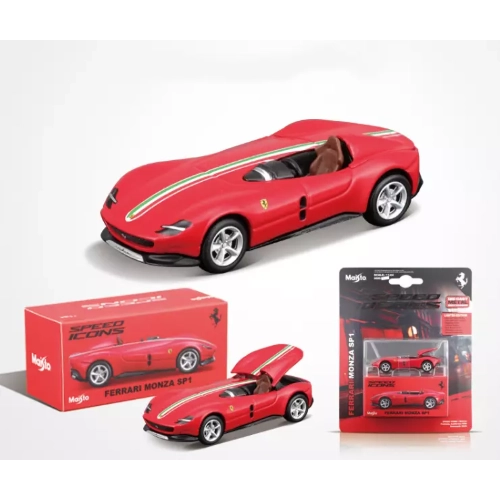 FERRARI MONZA SP-1 CABRIOLET RED 1:64 Maisto Auto Stradali Modellino