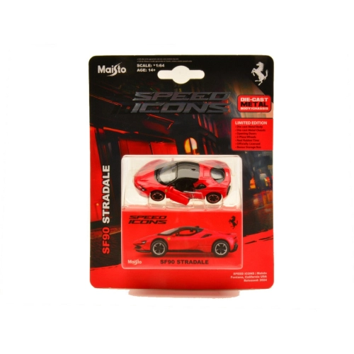 FERRARI SF90 STRADALE RED 1:64 Maisto Auto Stradali Modellino