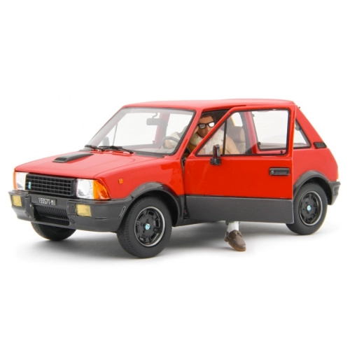 INNOCENTI DE TOMASO TURBO 1983 RED C/JERRY CALA' (BILLO) FIGURE 1:18 Laudo Racing Movie Modellino