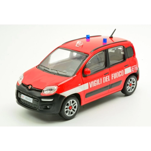 FIAT NUOVA PANDA VIGILI DEL FUOCO 1:24 Burago Pompieri Modellino