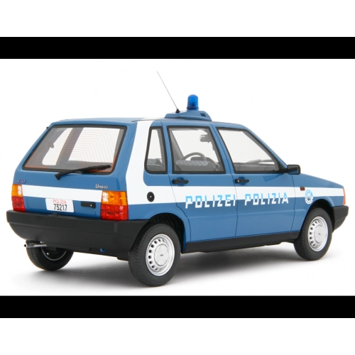 FIAT UNO 55S 1983 POLIZIA BLUE 1:18 Laudo Racing Forze dell'Ordine Modellino