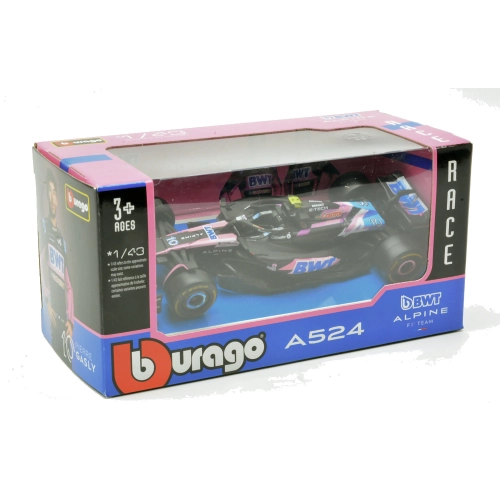 BWT RACING ALPINE A524 N.10 2024 PIERRE GASLY 1:43 Burago Formula 1 Modellino