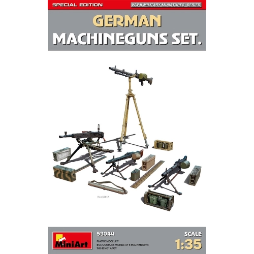 GERMAN MACHINE GUNS SET SPECIAL EDITION KIT 1:35 Miniart Kit Diorami Modellino